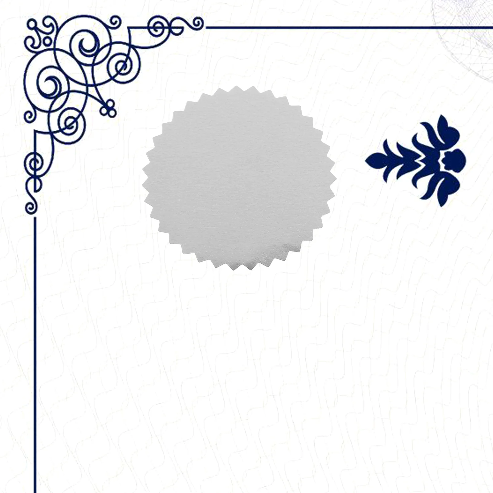 

Silver Embossed Certificate Seals Stickers Glassine Paper Base Diploma Medal Round Graduation Stickers For Classroom Office Art