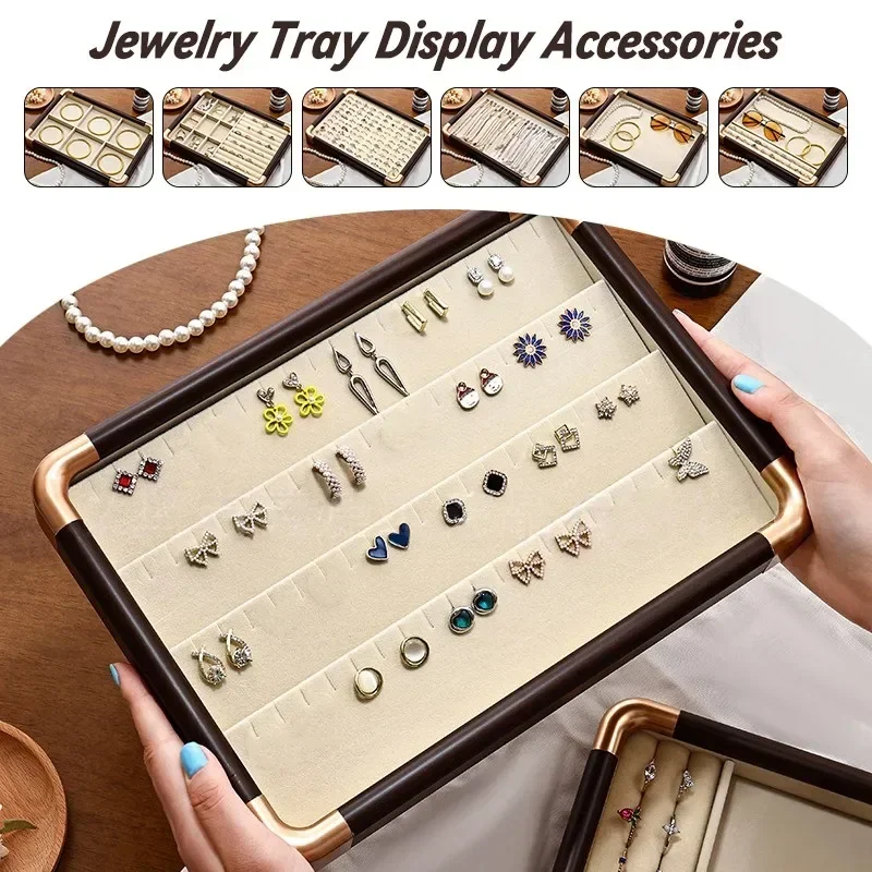 

Classic Jewelry Tray Necklace Earring Ring Storage Accessories Jewelry Disply Jewellery Organizer Hairpin Storage Box New