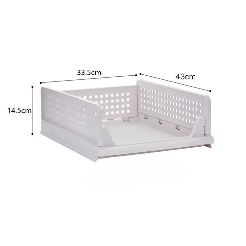 Wardrobe Clothes Folding Storage Organizer Boxes Stackable Moisture-proof Waterproof Layered Drawer Style Clothes Storage Box