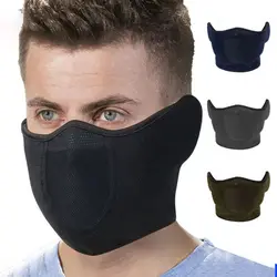 Winter Running Face Masks New Mesh Neck Warmer Fleece Sport Mask Skiing Cycling Scarf Ear-Cover Warm Neck Cover