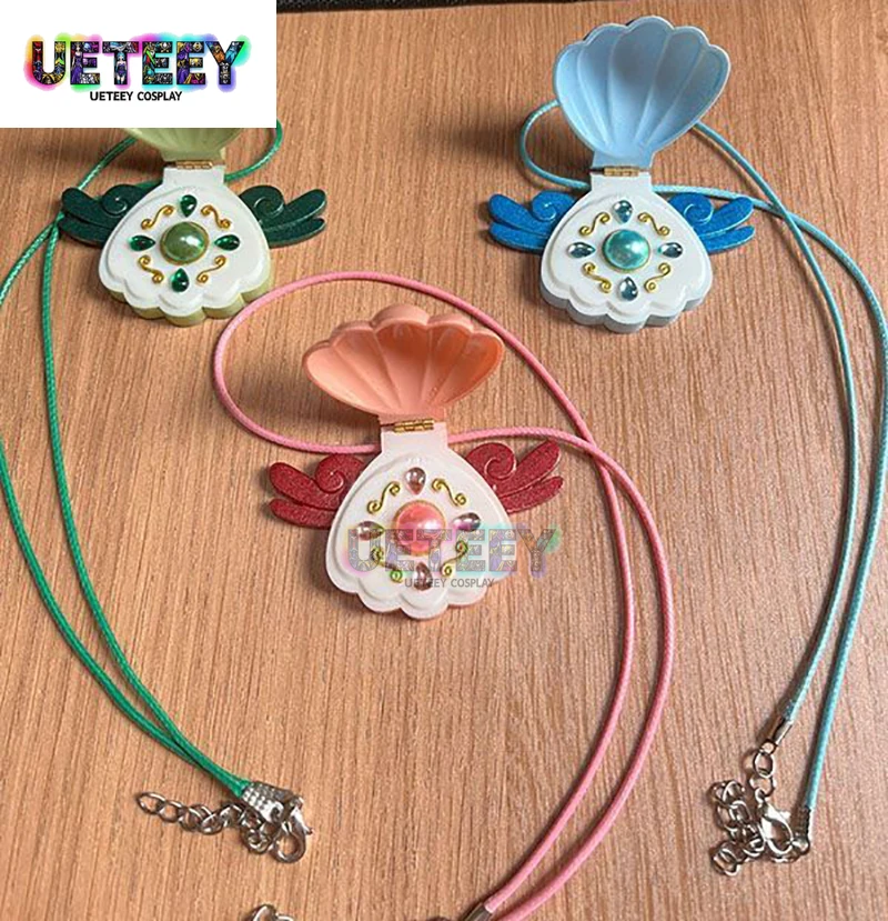 Mermaid Melody Pichi Pichi Pitch shell Pendant Necklace for Women Girls Lucia Rina Toin Hanon Hosho Noel Cosplay Jewelry Gifts view 2