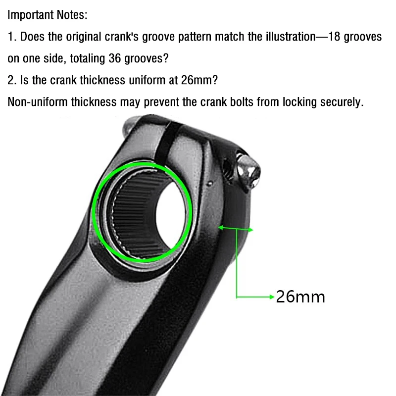 Hohlkurbel aus Aluminiumlegierung für Fahrräder, hauptsächlich für SHIMANO 590 610 SLX XT XTR Kurbelgarnituren – Detail 4