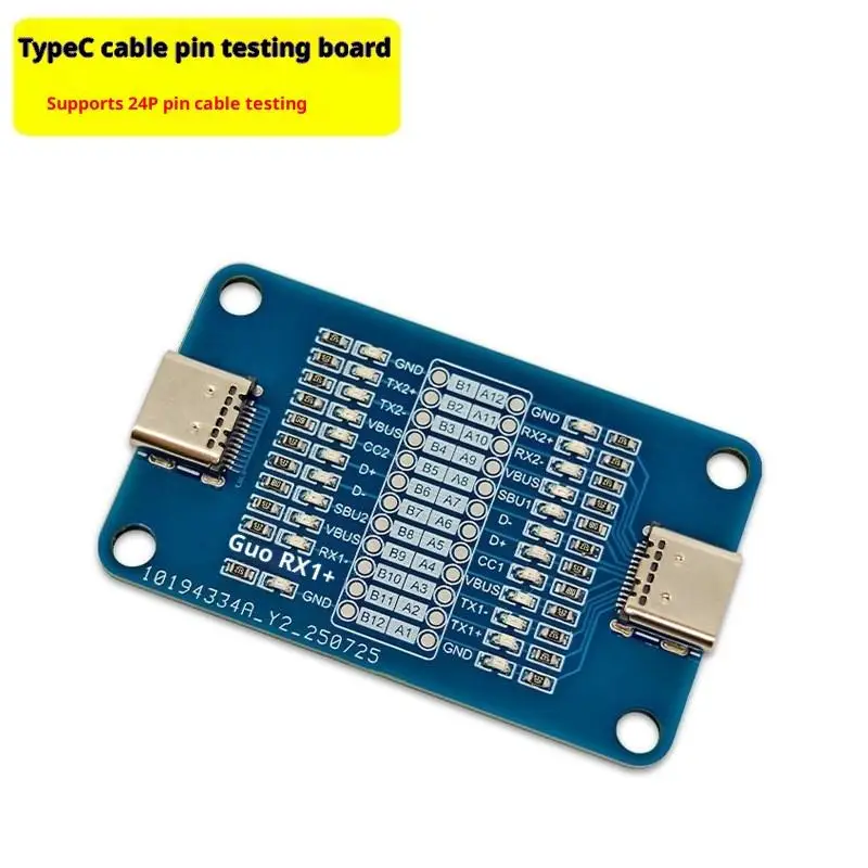 

1/3 шт. двуглавая плата тестирования кабеля быстрой зарядки типа C, подходящая для тестирования телефонного кабеля