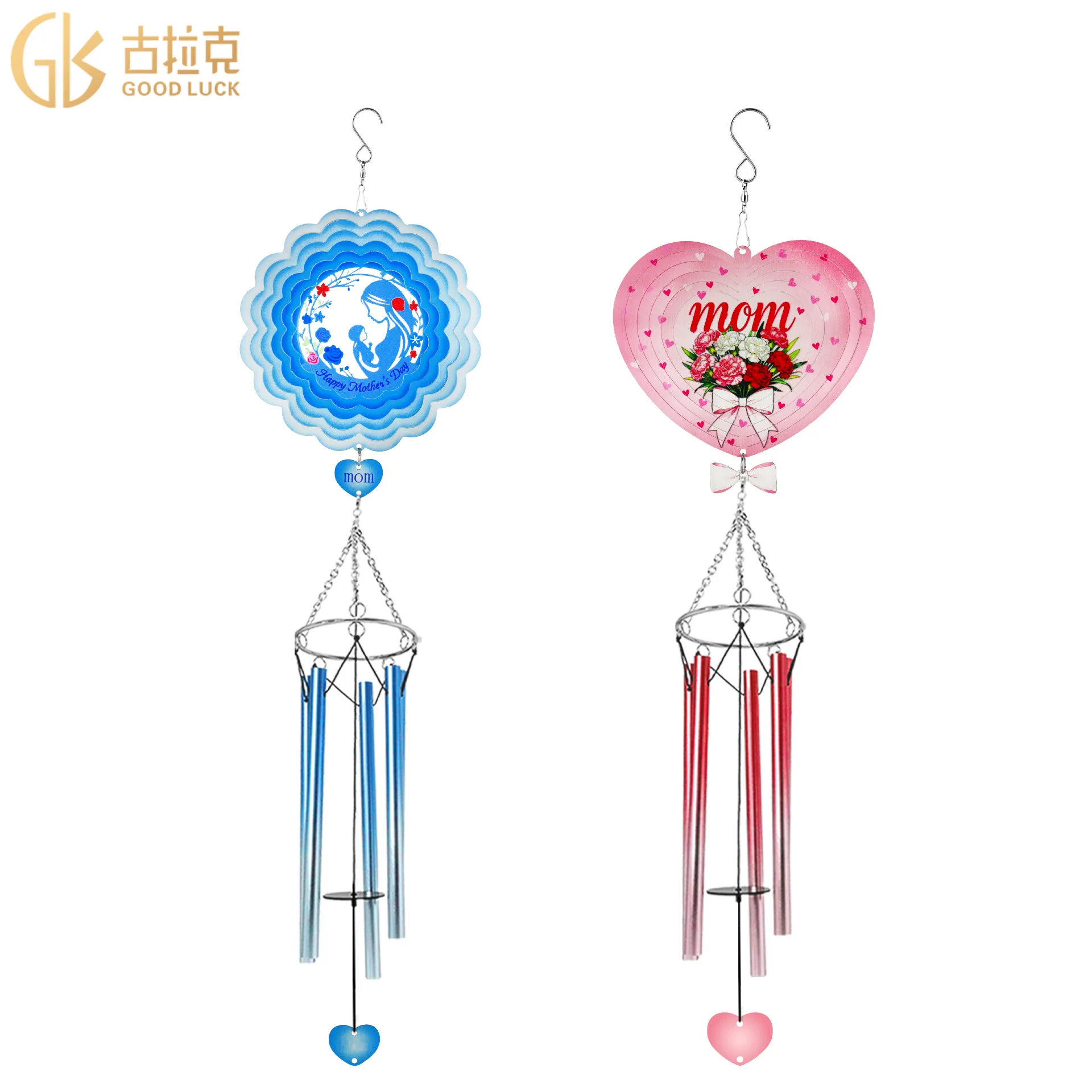 ZML rotating wind chimes wind turn home garden gradual change wind chimes decoration creativity