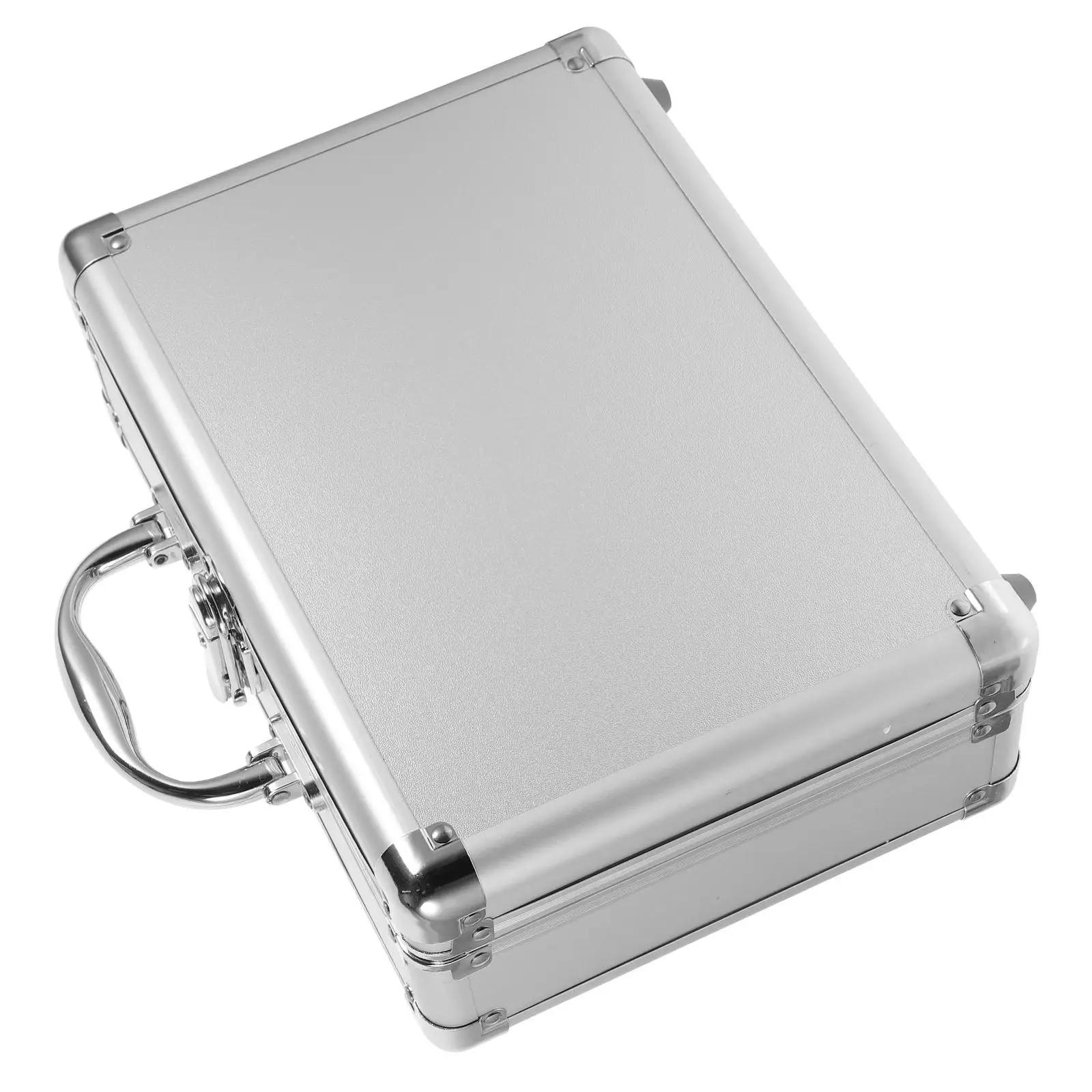 Aluminum Alloy Briefcase Hand Torn Metal Case for Men Small Tool Box Reinforced Frame Portable Storage Cotton