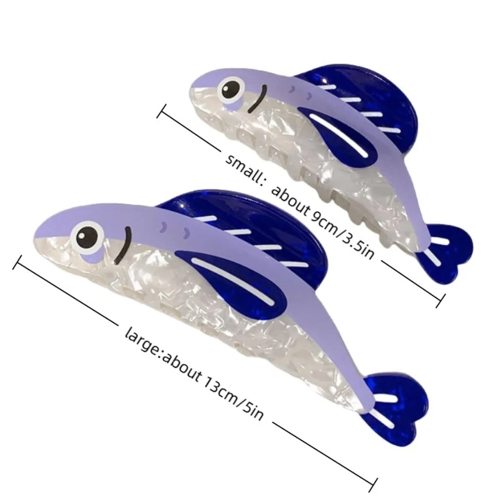 Pinza para el pelo de sardinas para niña, horquilla ligera de dibujos animados, pasadores para el pelo de diseño Simple antideslizantes, accesorios para niña