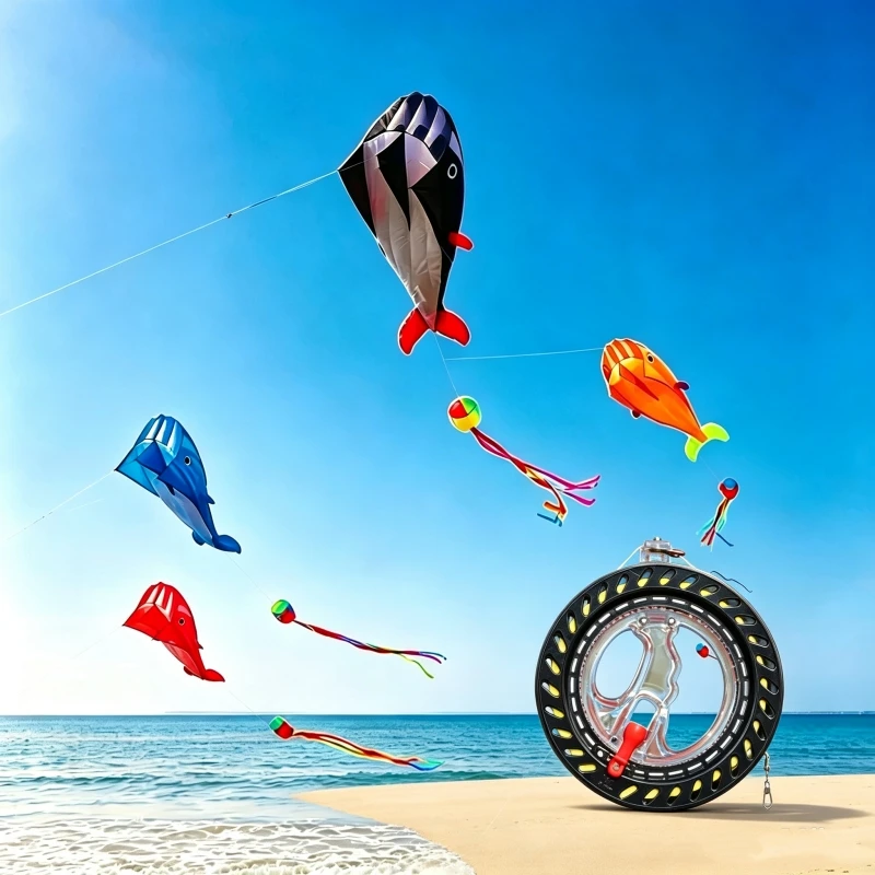 pipa-inflavel-golfinho-para-voo-linha-de-pipa-acessorios-de-praia-e-festival-nylon-ripstop-macio-weifang