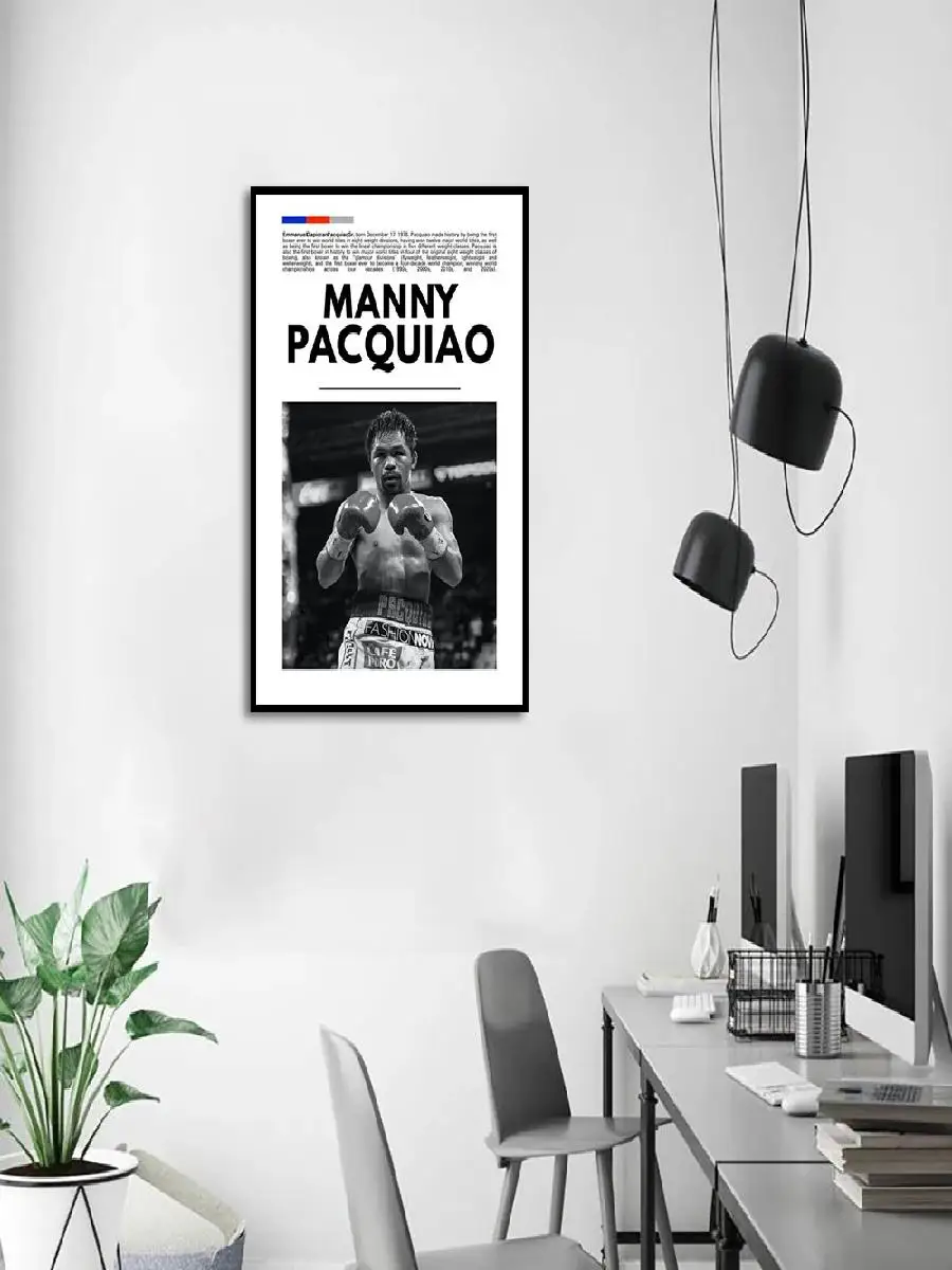 Fighting Boxing Star Canvas Wall Art Print Poster MMA Decorative Painting Home Decor Sports Lover Gift Unframed