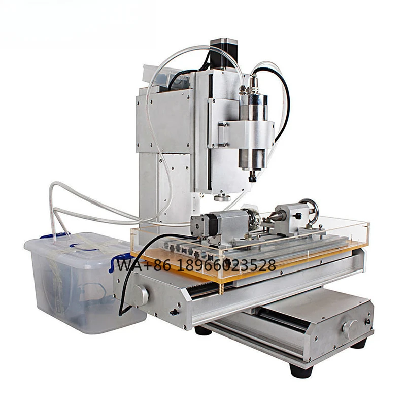 

HY-3040 4 Axis Mini CNC Engraving Stone Wood Aluminum Router With Water Cooling Spindle