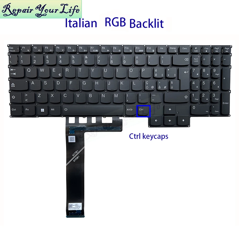 Lenovo Legion Pro 5-16ARH7H (82RG) original keyboard US (english Lenovo Legion Pro 5-16ARH7H (82RG) original keyboard US (english