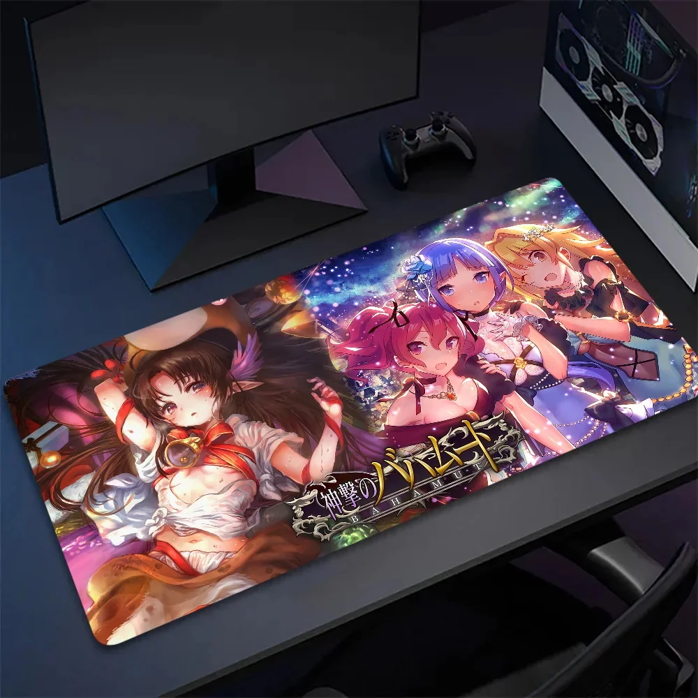 

Mausepad Mousepad Mats Keyboard Cabinet Large Mouse Pad Gamer Rage of Bahamut Computer Mat Pc Gaming Accessories Rubber Desk Mat