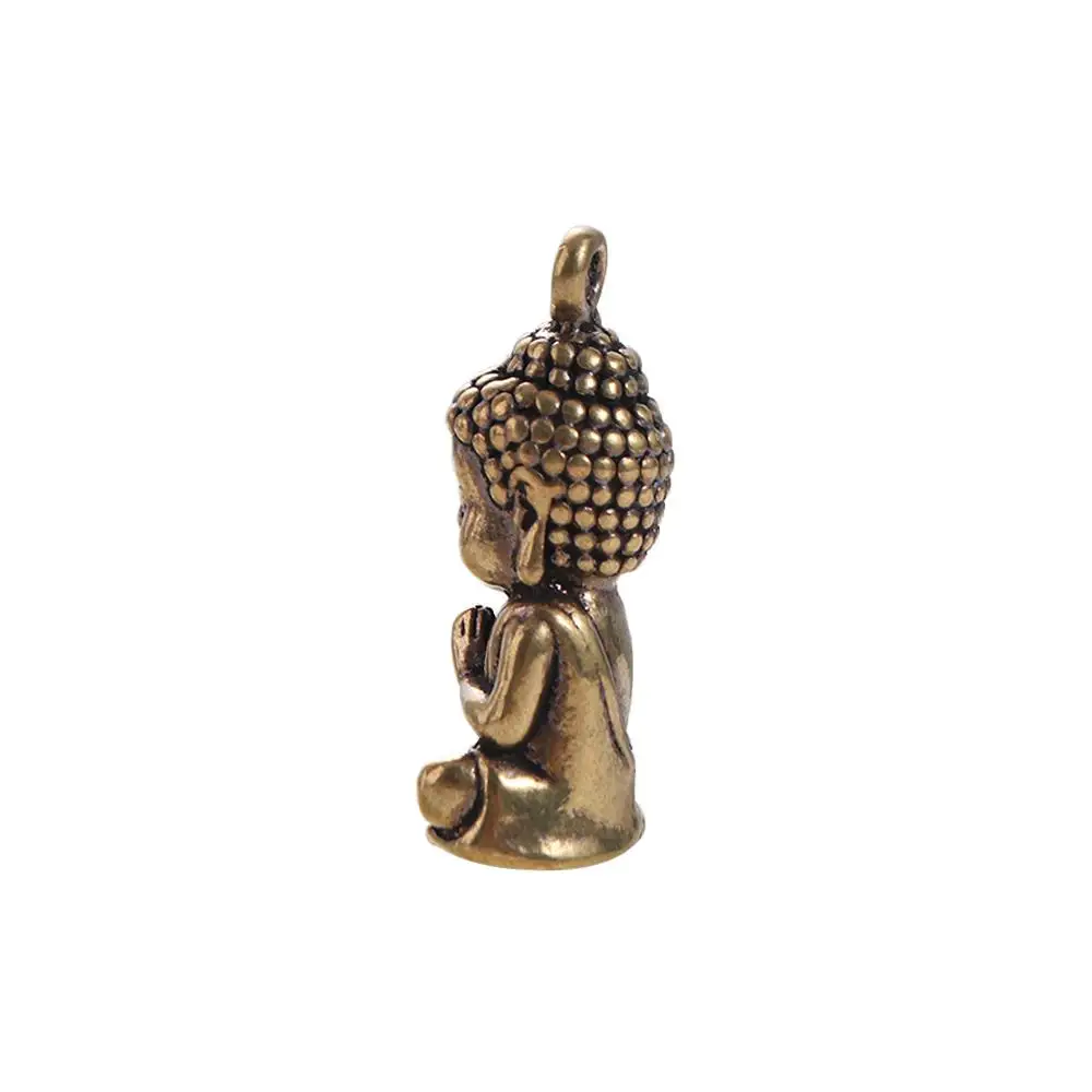 Creative Miniature Sakyamuni Buddha Pendant Brass Crafts Handcraft Brass Buddha Ornaments Mini Mini Buddha Figurine Bonsai