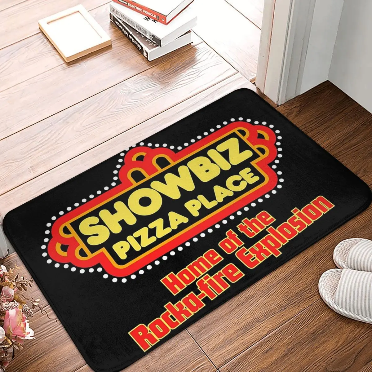 Showbiz Pizza Place Retro Restaurant Design Anti-slip Doormat Floor Mat Carpet Rug for Kitchen Entrance Living room Footpad Mats