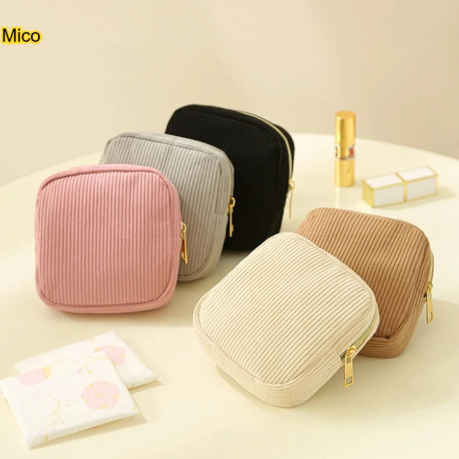 

Fashion Makeup Lipstick Sanitary Napkins Case Mini Cosmetic Storage Pouch Women Ins Travel Organizer Bags Small Pouch 2025