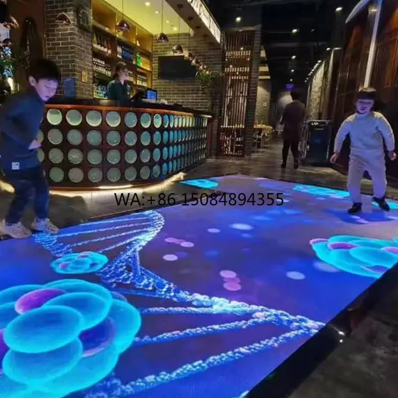 

Hilan Interactive LED Floor Tile Screen Gravity Sensing Ground Display for Video & Advertising Electronic Media Use