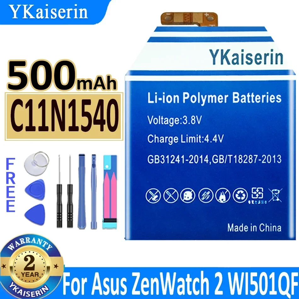 Imagem -02 - Ykaiserin-bateria para Asus Zenver Zenver Relógio de Pulso Pulseira C11n1502 C11n1540 0b20001630000 1icp4 26 33 Wi501qf