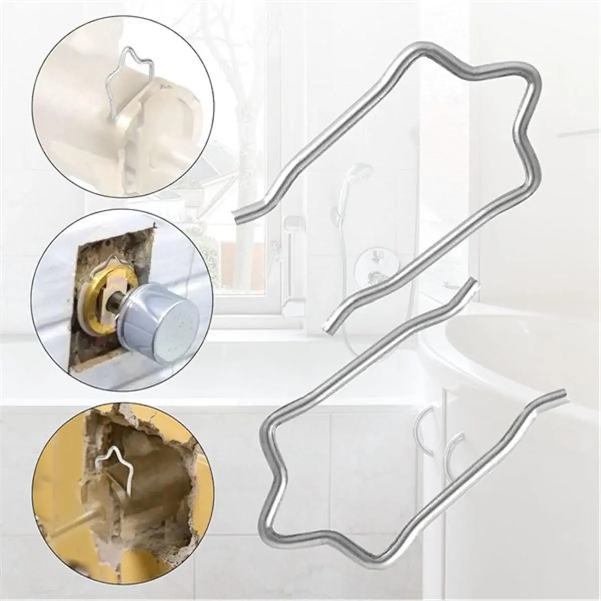 Clipe retentor de chuveiro de aço inoxidável 20 peças para 96914 para válvulas de chuveiro de banheira