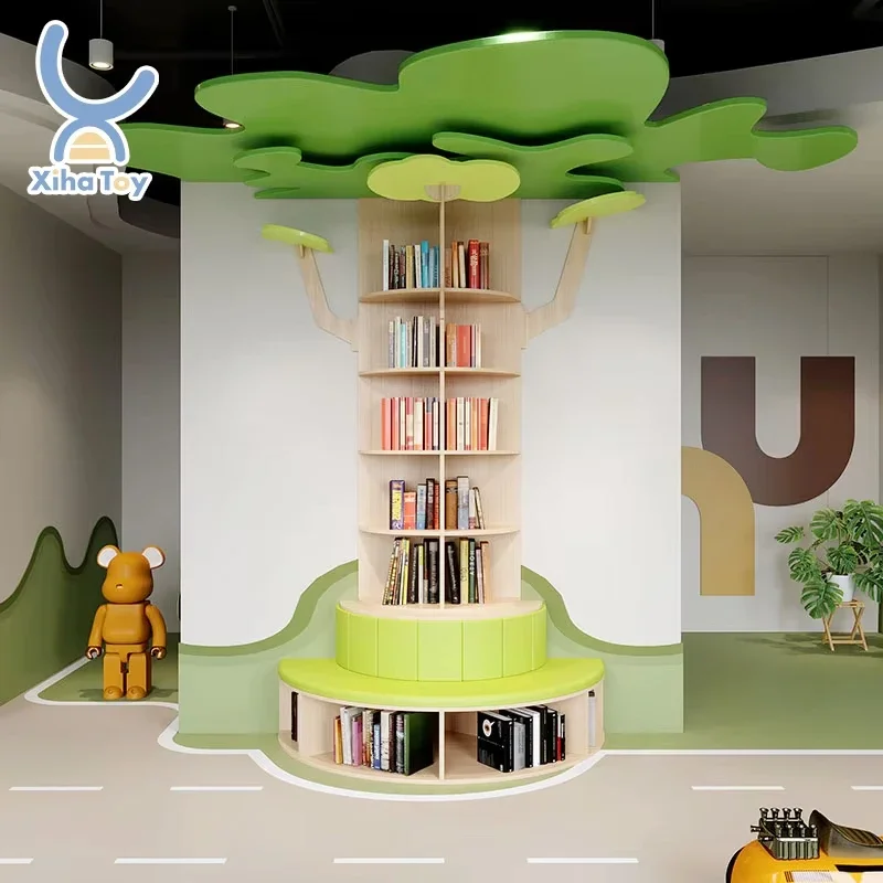 

Children Library Home Preschool Furniture Tree Bookshelf For Childcare Daycare Shelves Reading Corner Kindergarten Classroom