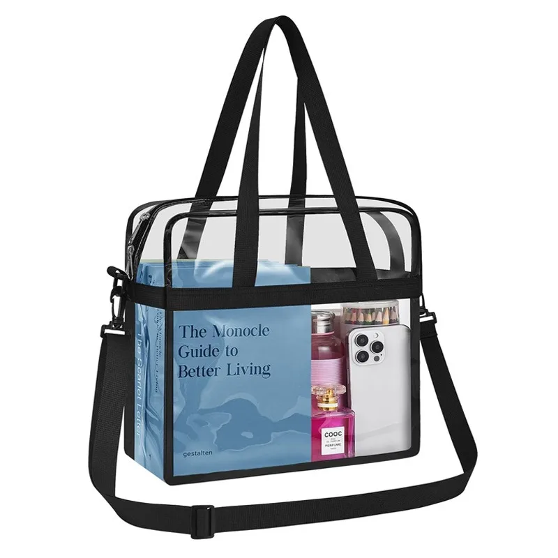 

New Hot-selling Transparent PVC Tote Bag Beach Sports Waterproof Bag Concert Stadium Security Bag