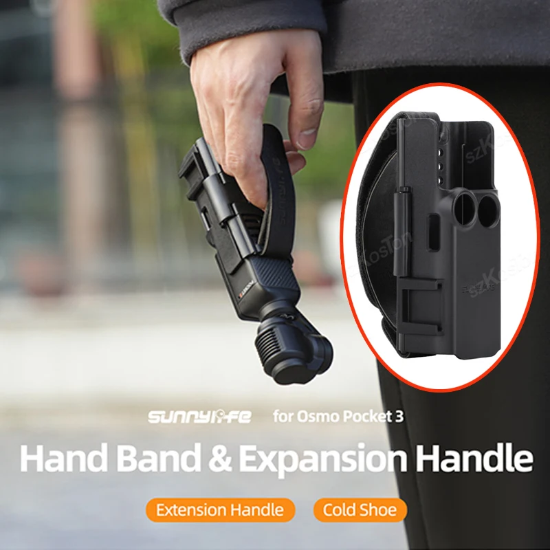 Cold Boot Expansion Protective Bezel Extended Handle Portable Hand Strap For DJI Osmo Pocket 3 Handheld Gimbal Accessories