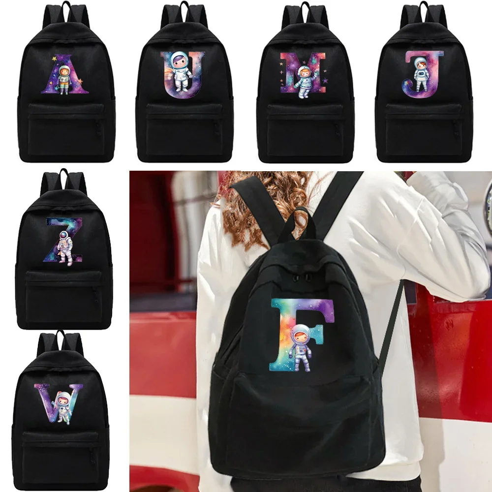 Shoulders Backpacks School Bag Women Casual Backpack Astronaut Series Designer Laptop Backpack Unisex Sport Bags Canvas