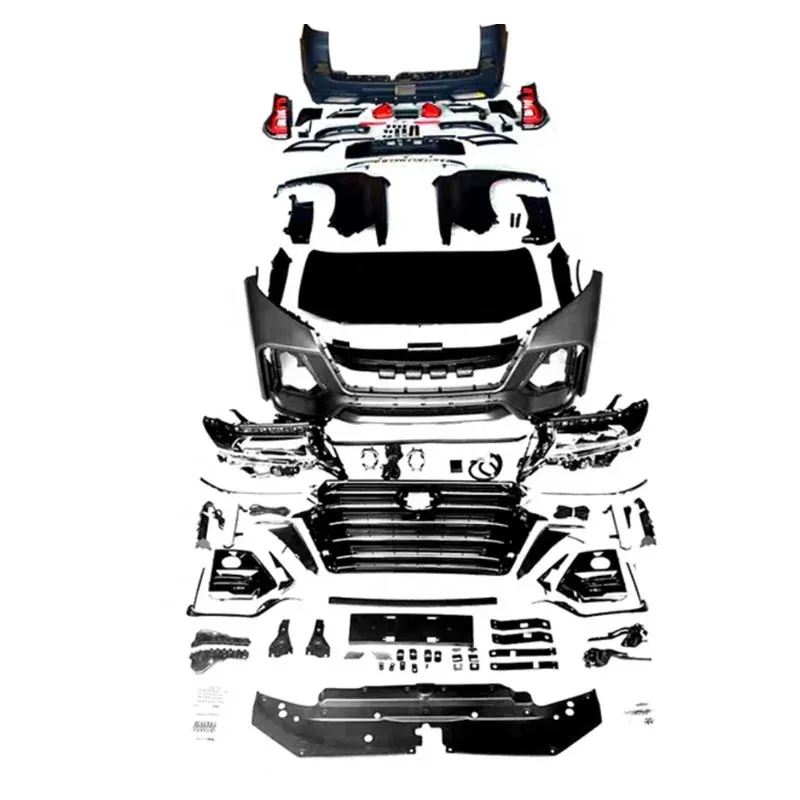 

High Quality Used Car Bumper 2010-2017 for s Prado 150 Upgrade to 2018-2021 Navigator Style Auto Body Kit Old to New