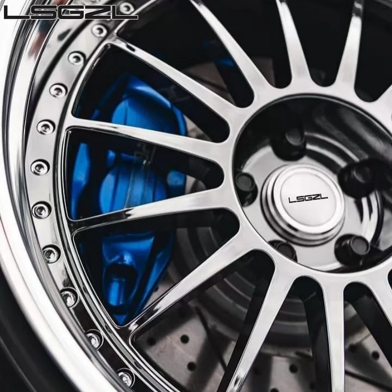 LSGZL Custom 2-Piece Multi Spokes Forged Alloy Rim Polishing Chrome 5x114.3 5x130 5x120 16-24 Inch Wheels for BMW