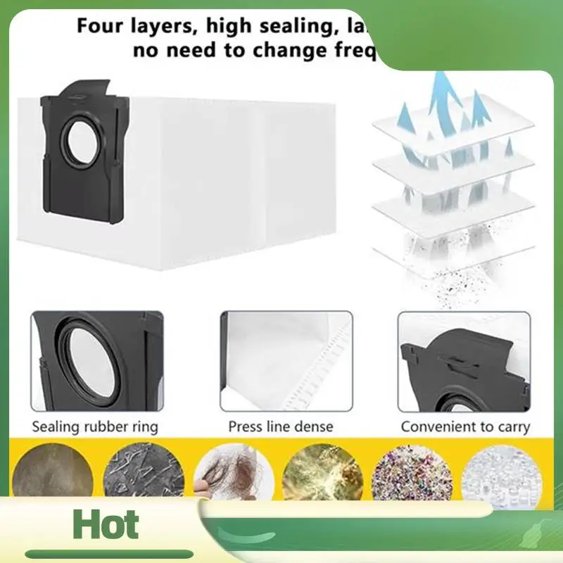 Dreame L10s Pro Ultra Heat, X30 Ultra, X30 Pro 진공 청소기용 N95R 먼지 봉투 교체 키트 6개