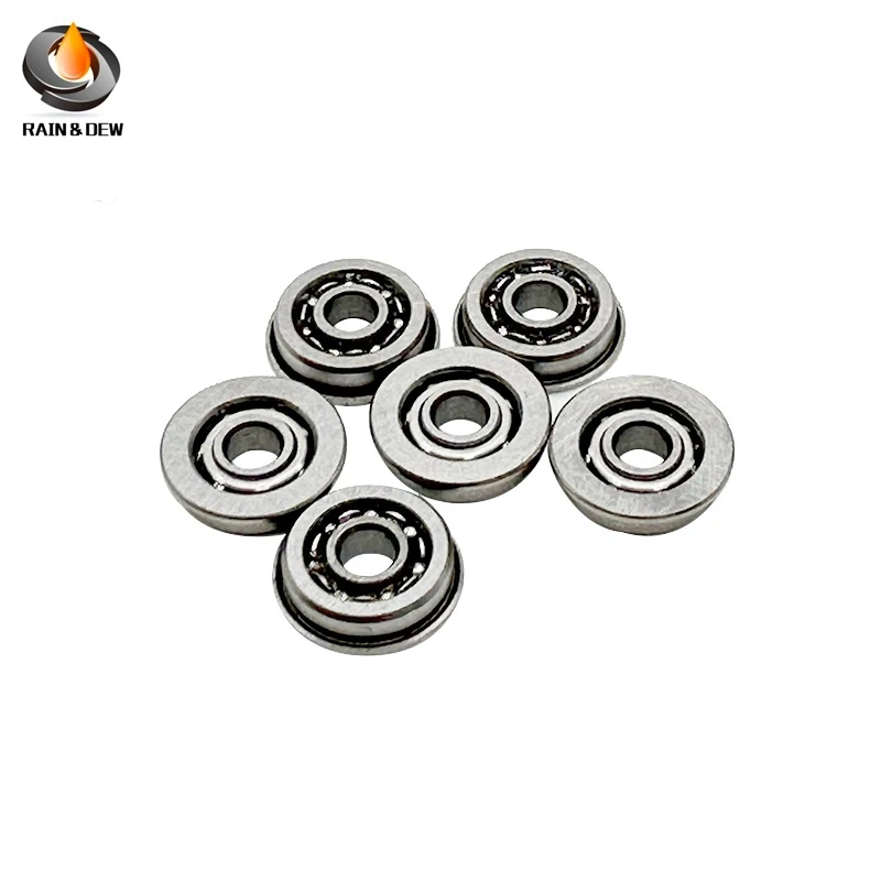 10PCS MF93 Flange Bearing 3x9x2.5 mm ABEC 7 Miniature Flanged Non Standard Deep Groove Open Bearings 93