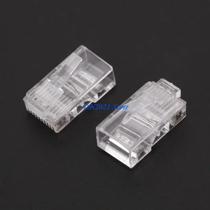 F3KE 50 ПК/Пакет Страна 10P10C Разъем сетевого кабеля RJ48 Crystal Slug Модульный