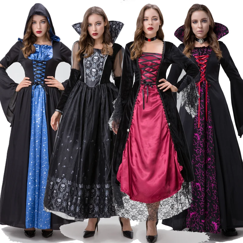 

Свадебный костюм призрака ужасов, костюм для взрослых на Хэллоуин, наряд для ролевых растений, женский костюм для детей 8-25 лет