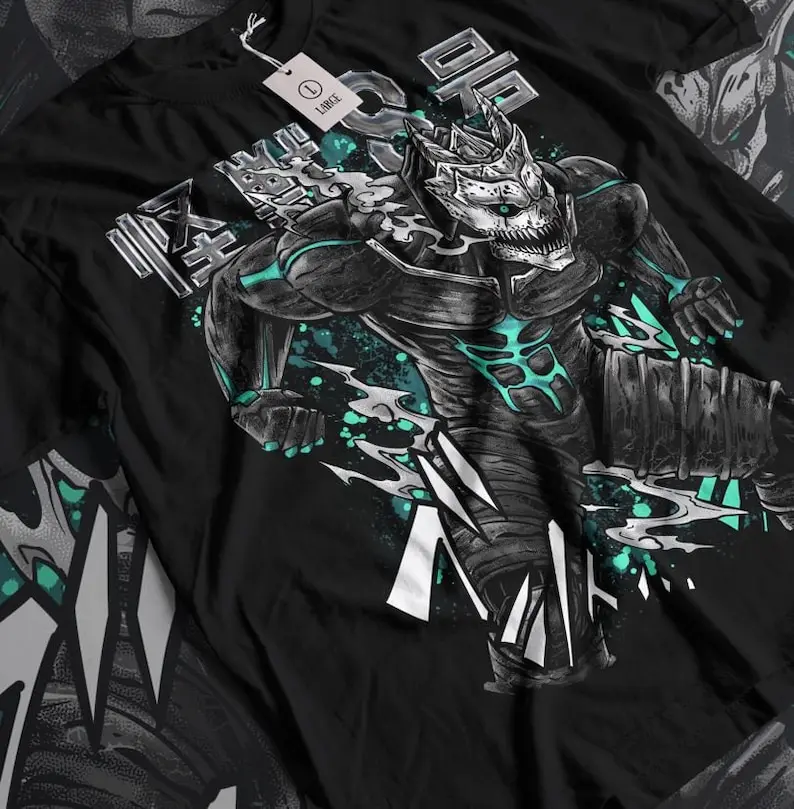 

Anime Vintage Special T-shirt Unisex, Black Swordsman, Skull Knight, Graphic TEE