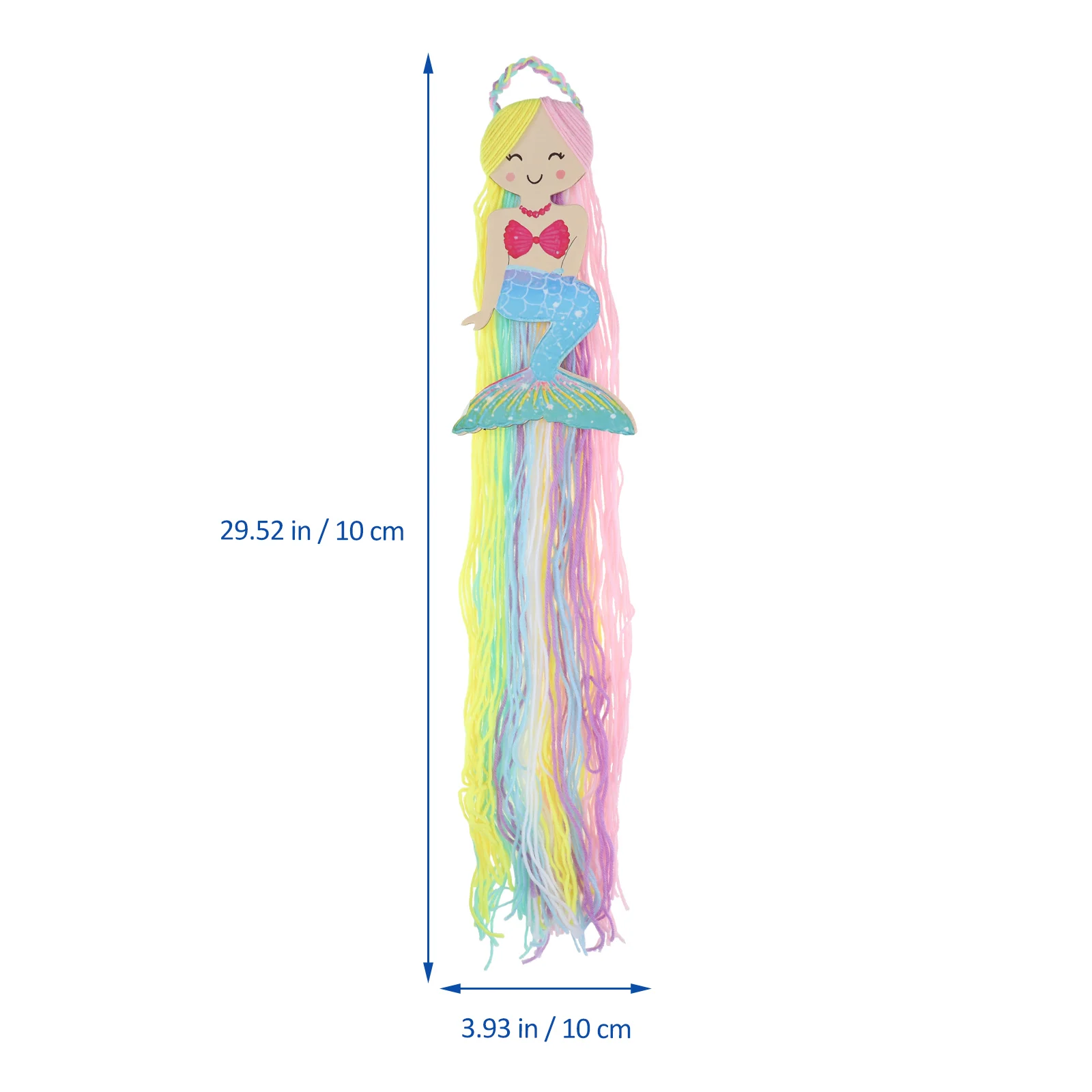 

Mermaid Hair Bow Holder Organizer Tassel Hairpin Storage Wall Decor Pendant Hanging Bedroom Living Room Decoration