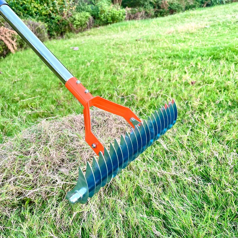 Garden Tools Lawn Rake Detachable Metal Weeding Rake Garden Household Rake Stainless Steel Tube Gardening Tools