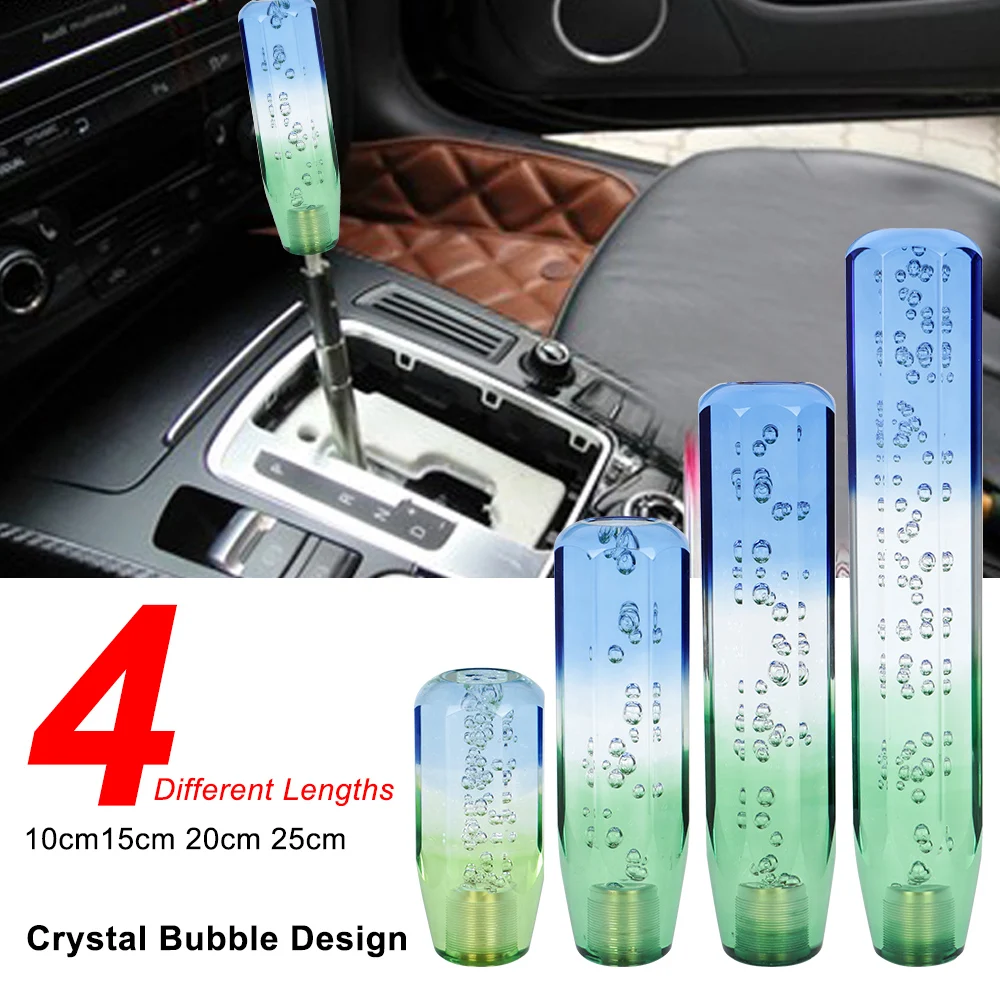 

Car Gear Shift Knob 10/15/20/25cm Shifter Transparent Crystal Decorative Transmission Lever Bar Interior Automobile Accessories