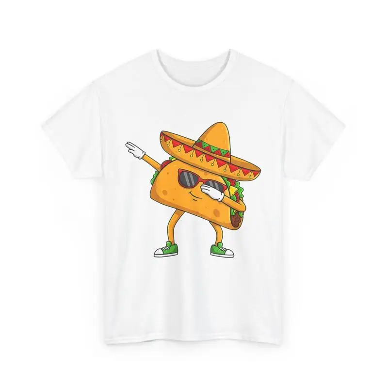 

Футболка Cinco de Mayo Dabbing Taco для любителей мексиканской еды, забавная
