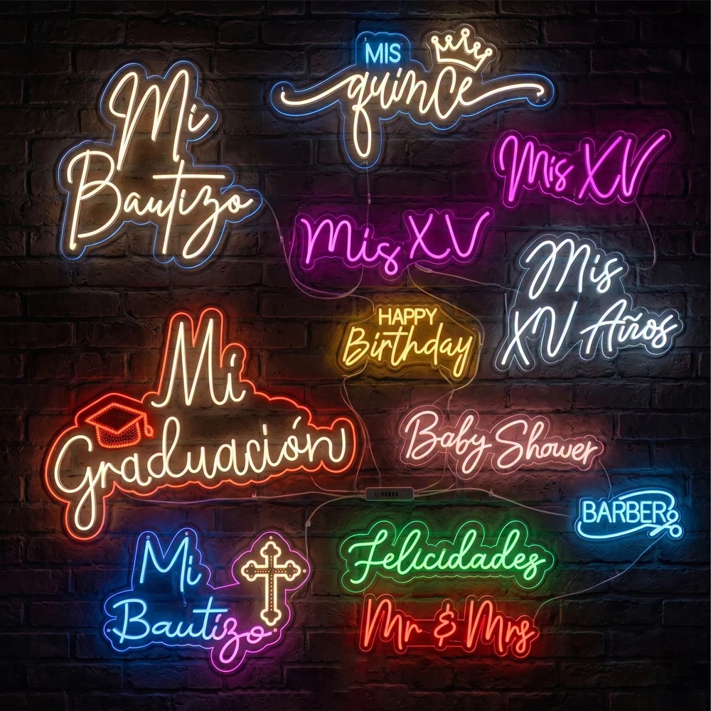 Custom Neon Sign Acrylic LED Light Decor Sign for Birthday Bar Wedding Party Company Business Logo Neon Sign Night Light
