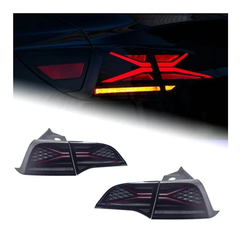 

Upgrade Taillights for T esla M odel 3 M odel Y 2018-2023 Led Rear Lamps Assembly Modified Dynamic Streamer Brake Light