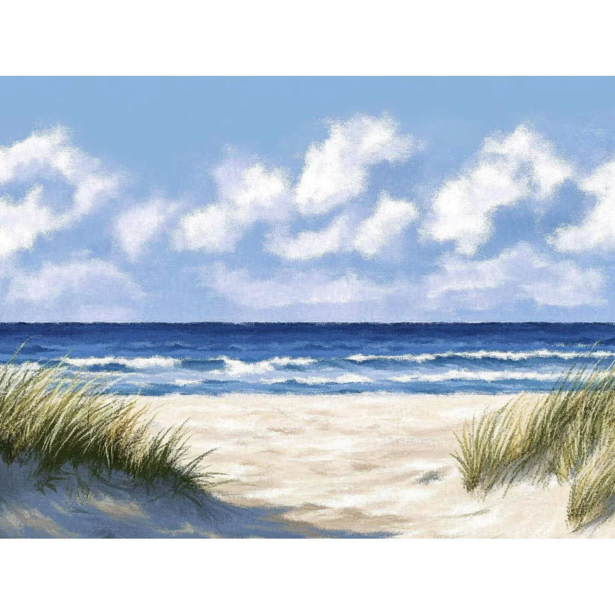 1 Stück 30x40cm/11,8x15,7 Zoll, 11Ct/14Ct Kreuzstich-Set, DIY Valentinstagsgeschenk, Stickerei-Set für Festivals, Strandlandschaft – Detail 3