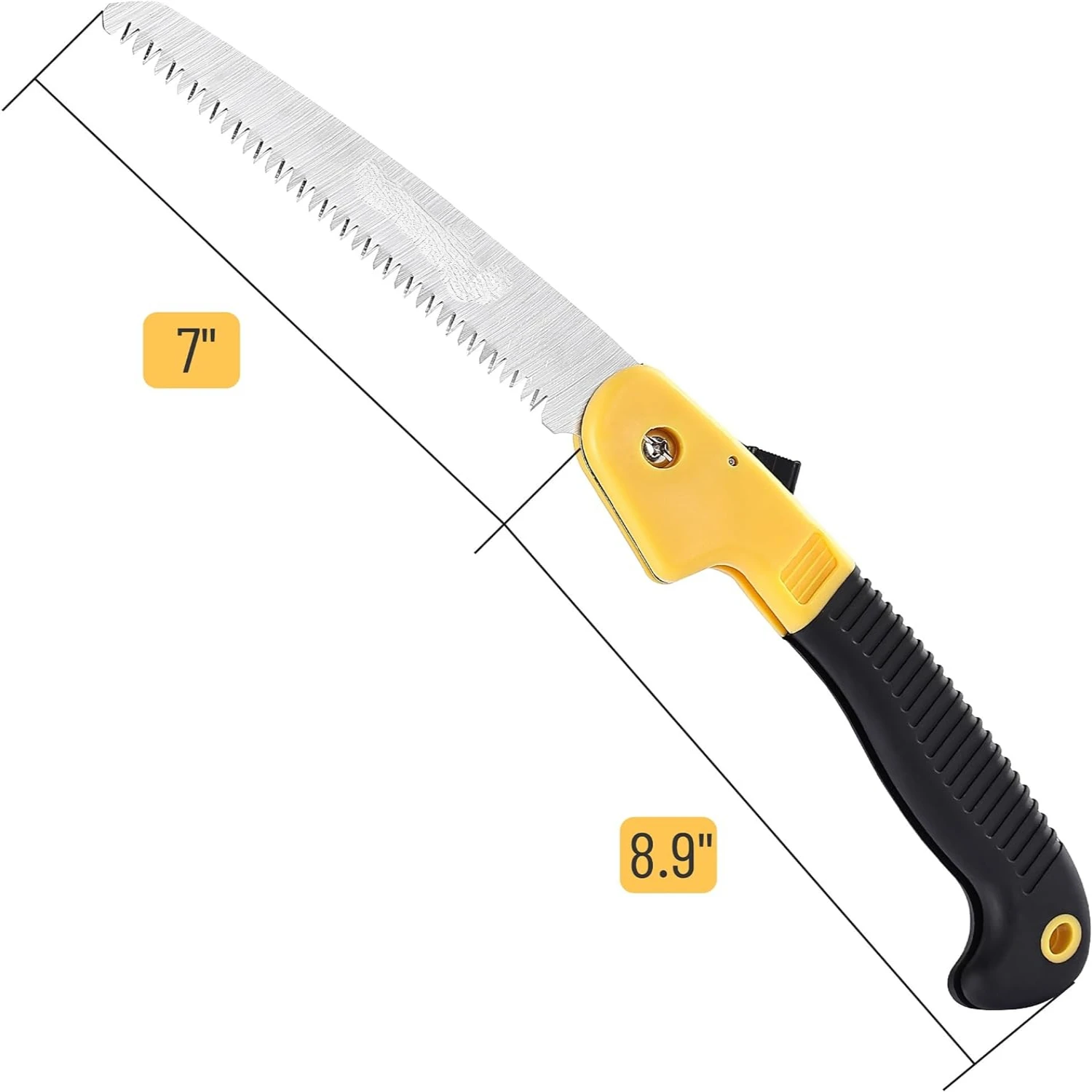Efficient, Compact, Portable Foldable 7-Inch Hand Saw - Convenient Camping Tool for Effortless Cutting, Pruning, Tree Trimming -