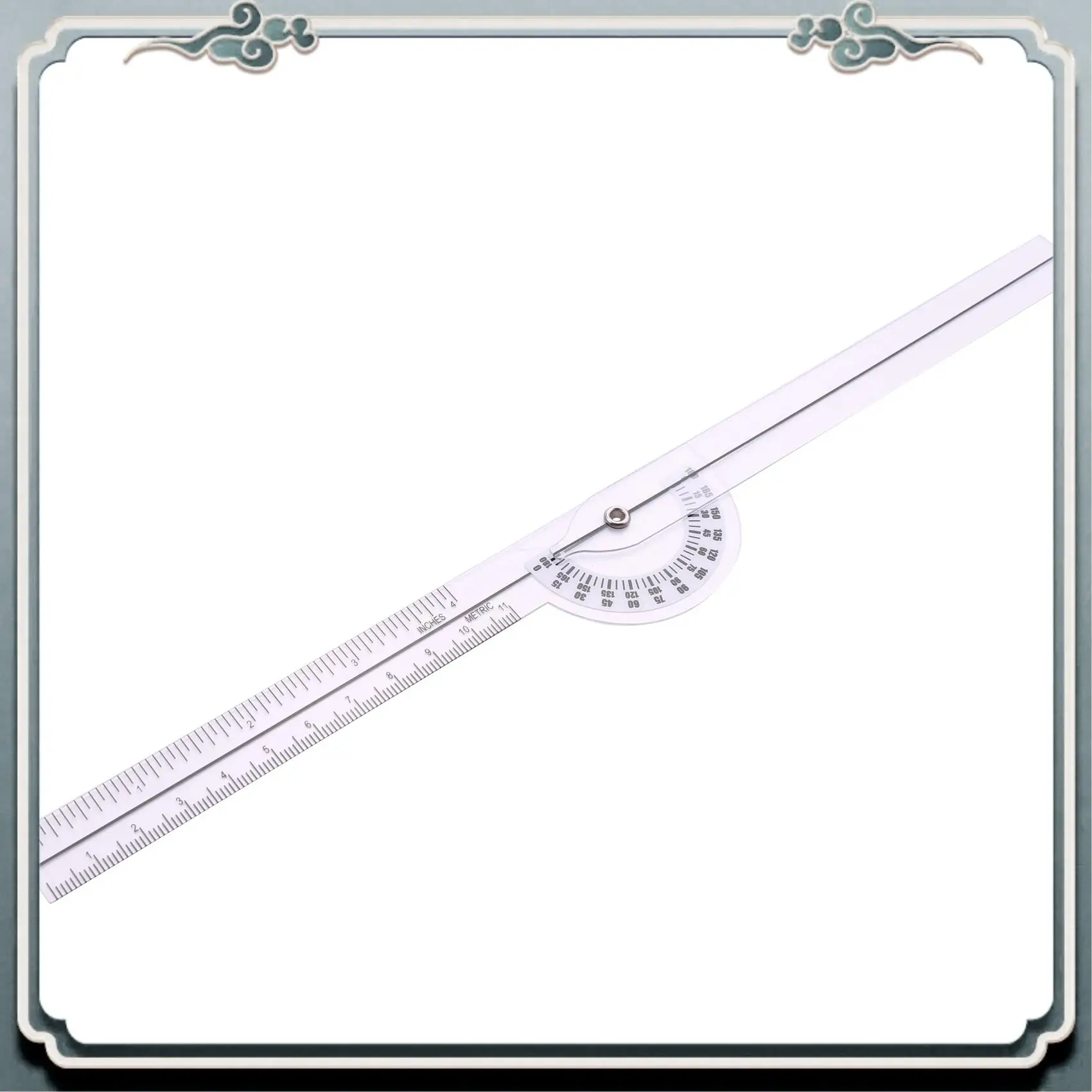 ABIJ-12Pcs Spinal Ruler Spinal Finger Goniometer Protractors Multi-Ruler Angle 180/360 Degree Measuring Tool