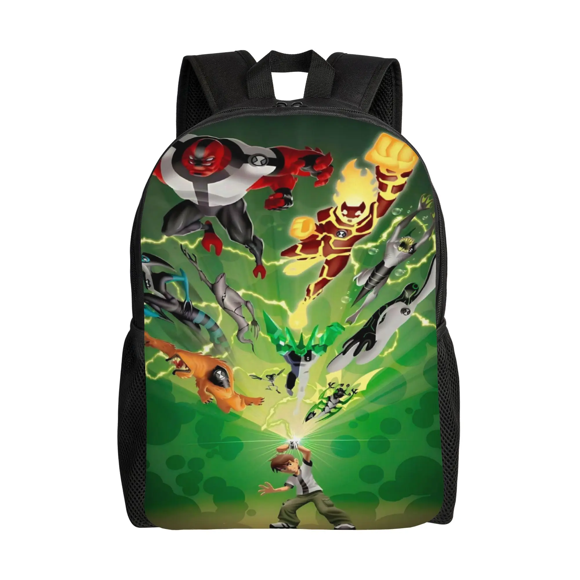 Back to school season Ben10 Classic Alien Heroes Group Rucksack Ben 10 Couple Snack Storage Backpack