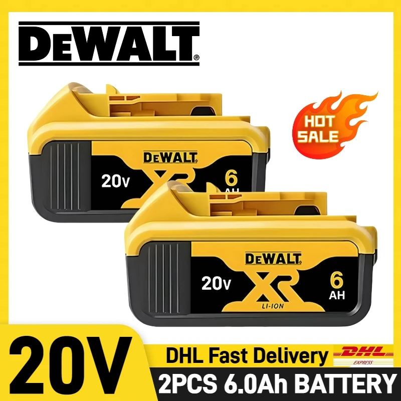 

Original Dewalt 20V Battery, 6.0AH Rechargeable Battery for Dewalt DCF887 DCG405 DCD791 DCF922 Power Tool Lithium-ion Battery