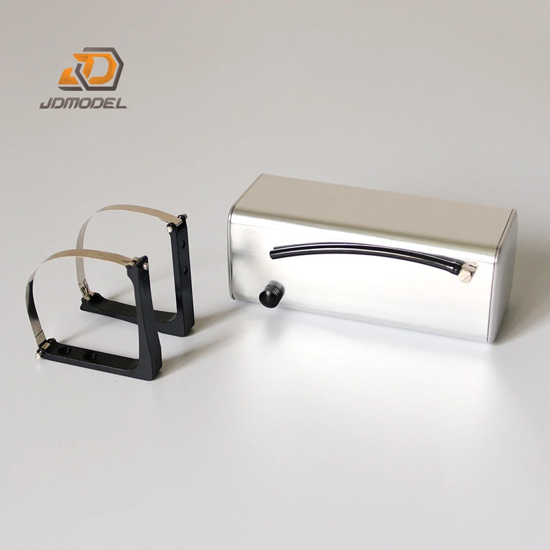 خزان الوقود اسطوانة النفط 80 مللي متر 120 مللي متر JDM-28 محاكاة سبائك الألومنيوم ل 1/14 تاميا مركبة يتم التحكم بها عن بُعد جرار مقطورة لتقوم بها بنفسك اللعب نموذج أجزاء #5