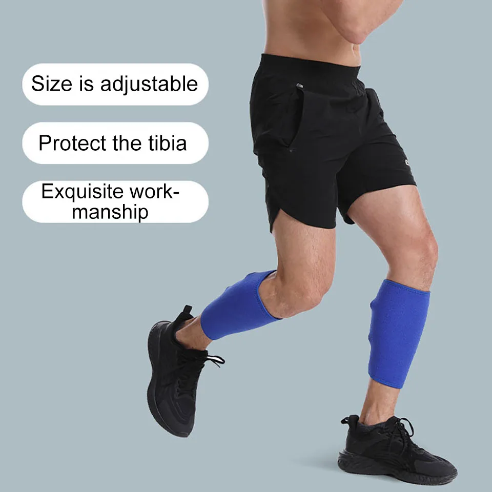 1Pcs Calf Support Adjustable Sport Shin Guard Leg Sleeve Compression Cycling Football Weightlifting Sport Safety Calf Protector