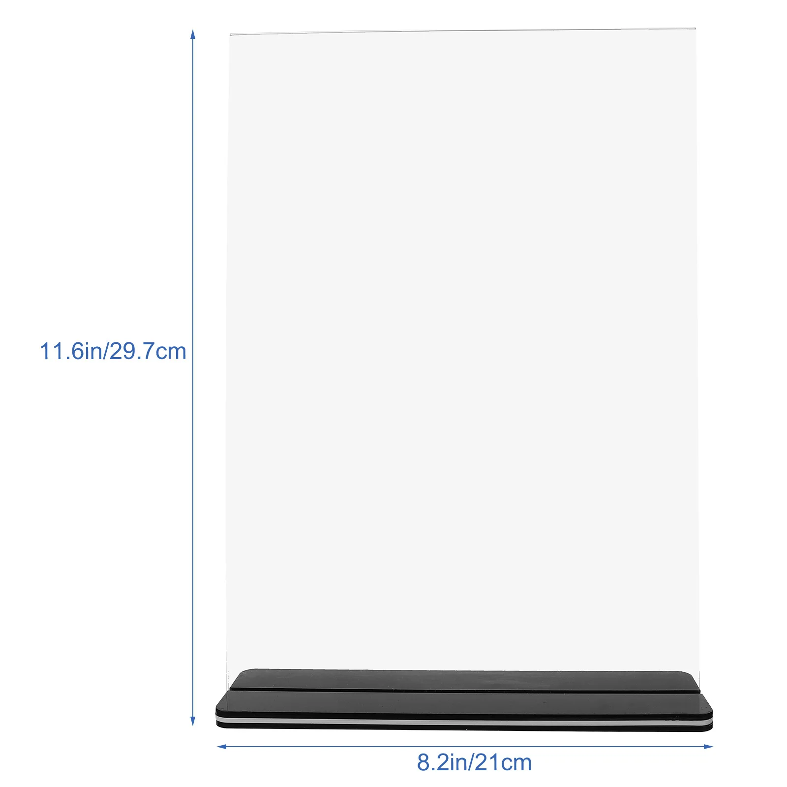 Support de panneau en acrylique transparent, présentoir Vertical Double face pour affiche de Menu, support d'affichage de bureau Stable, support d'étiquette en acrylique