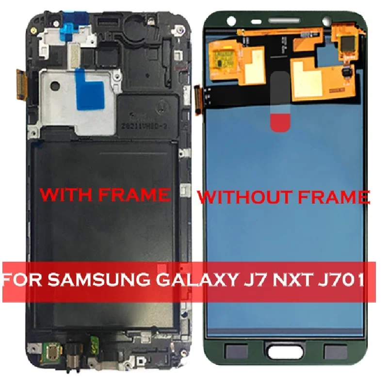 For Samsung Galaxy J7 NXT Core J701F J701M J701F/DS J701 J701H LCD Display Touch Screen Digitizer with Frame Home Button + Kits