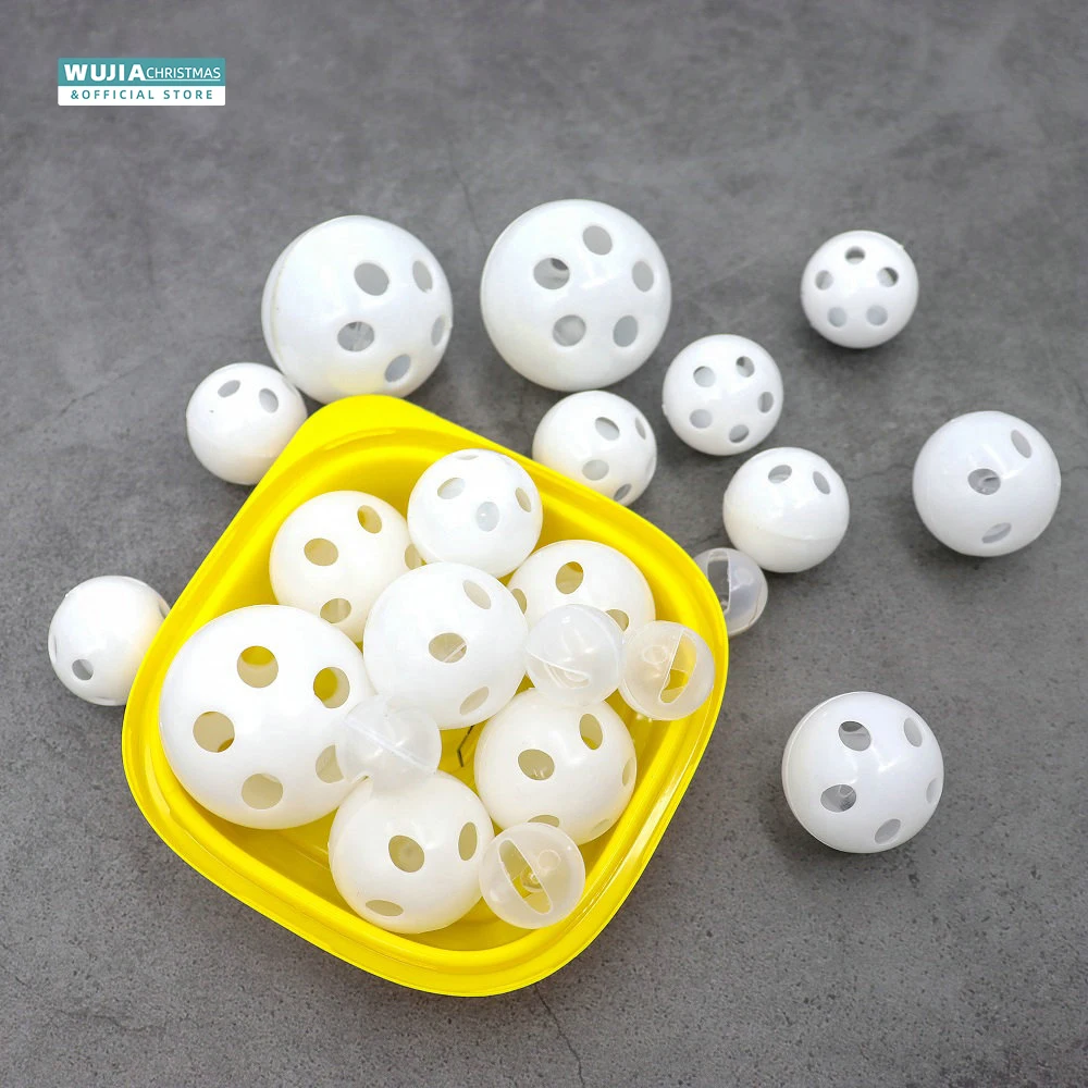 30/50/100 Stuks Plastic Rammelaar Bellenballen Pieper Baby Speelgoed Diy Rammelaar Kralen Lawaai Maker Reparatie Hond Pluche Pop Baby Benodigdheden