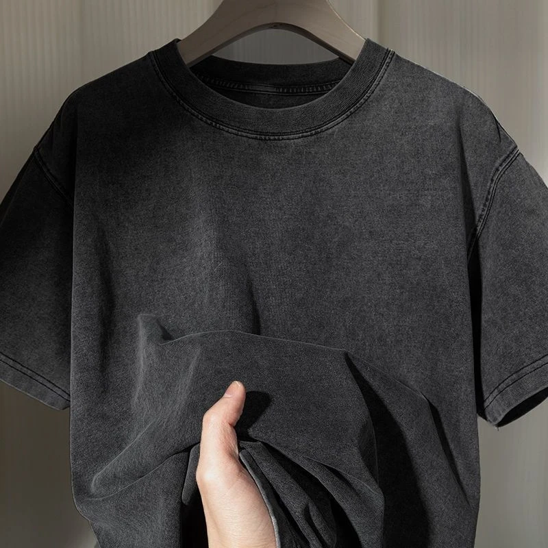 Bandai Y2k Camicie da uomo Abbigliamento Top da uomo T-shirt lavata retrò in cotone anime T-shirt lavata vintage - Dragon Ball