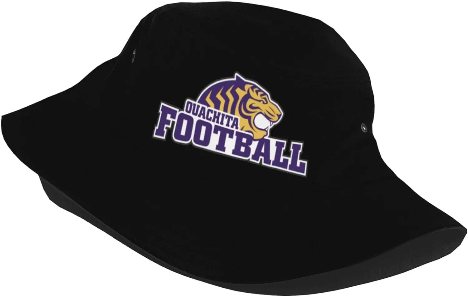 Ouachita Baptist University Logo Bucket Hats Fashion Sun Cap Packable Outdoor Fisherman Hat for Women and Men Black